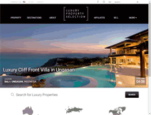 Tablet Screenshot of luxurypropertyselection.com